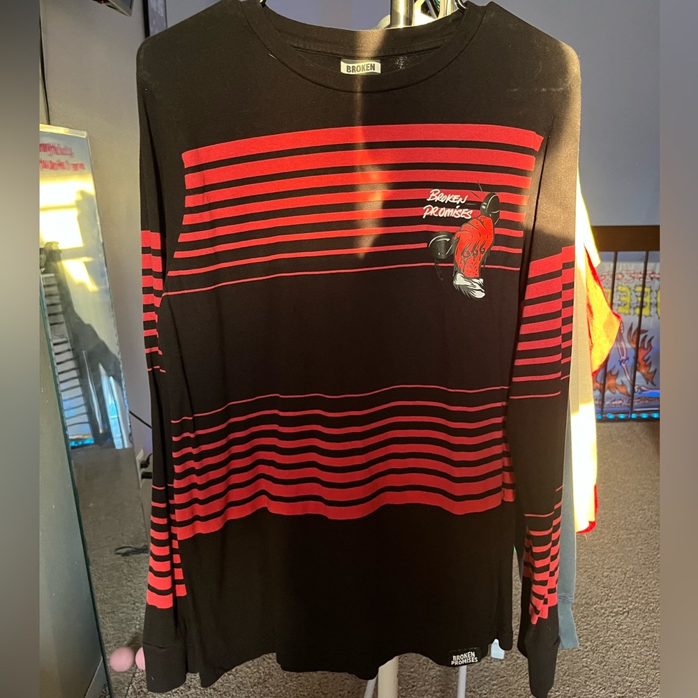 Broken Promised Stripped Long Sleeve Shirt